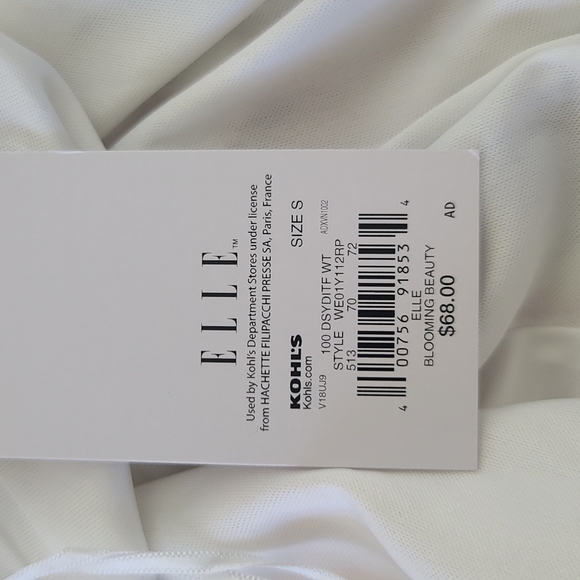 NWT ELLE sleeveless shear overlay floral dress with spring colored flowe… - Picture 6 of 9